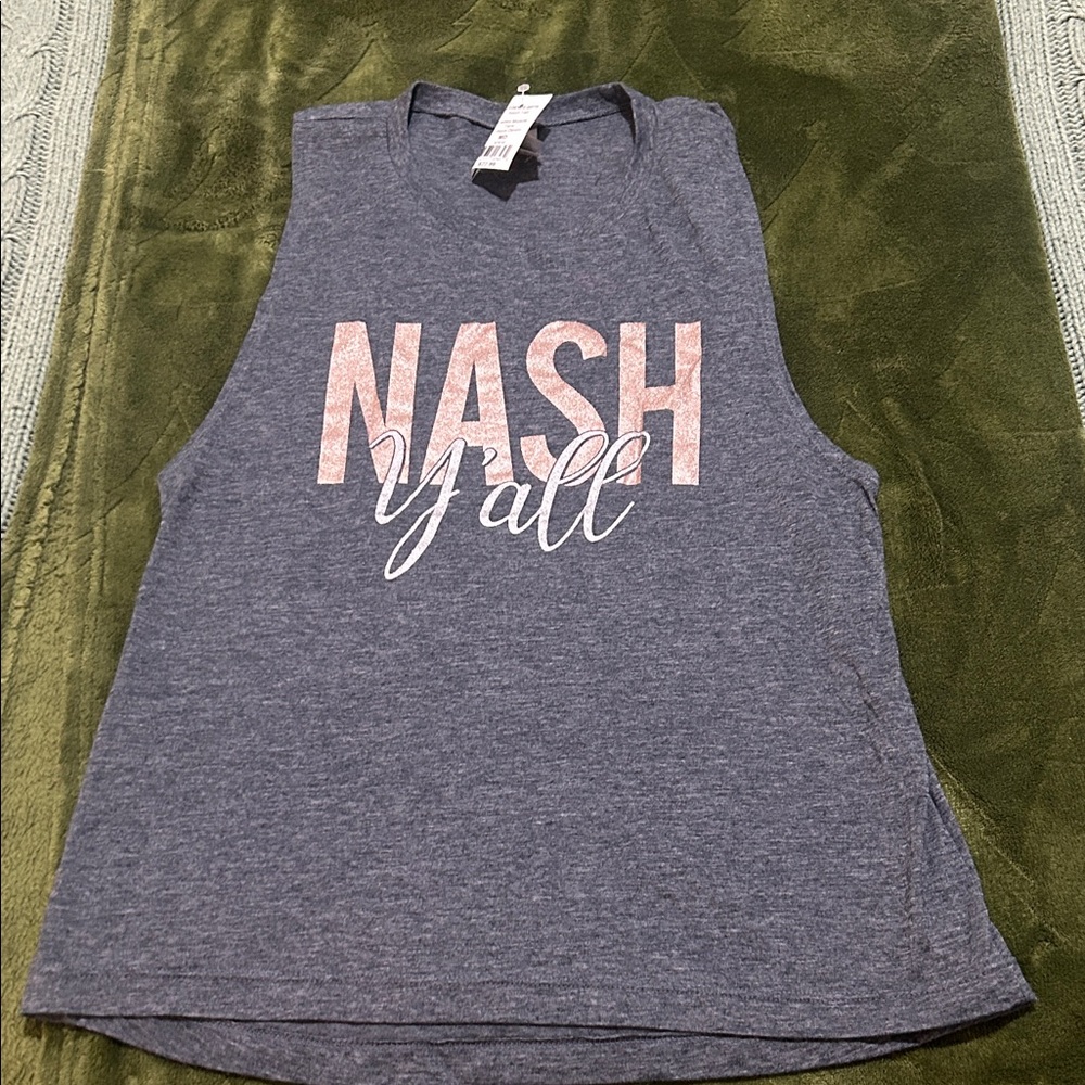 Next Level Apparel Gray Muscle Tee